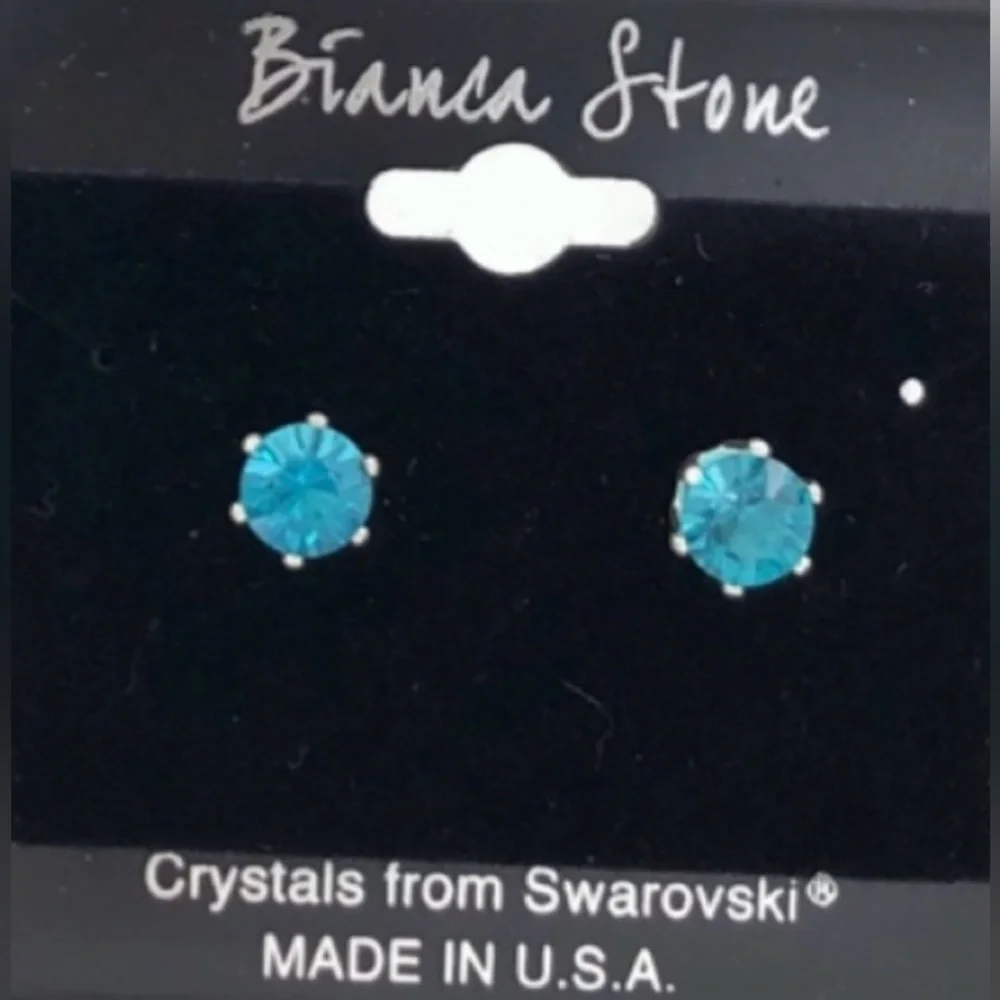 Swarovski Crystal-December Birthstone Earrings